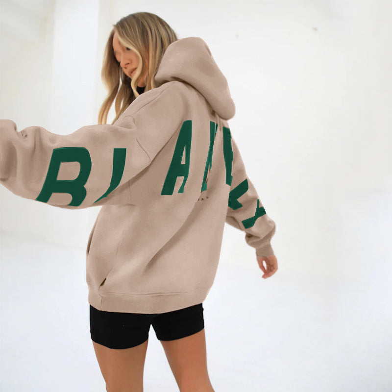 Dames Hoodie Capuchon Warm met Leuke Savannah Print