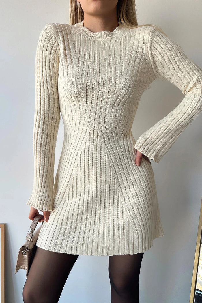 Vrouwelijk Jurk Lange Mouwen Elegante Stijl - StudioMarella