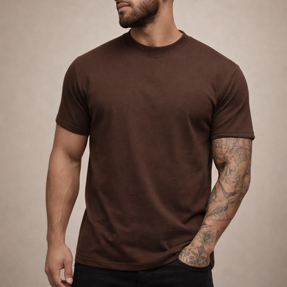 Heren T-shirt Slim Fit Ronde Hals Kort Mouwen