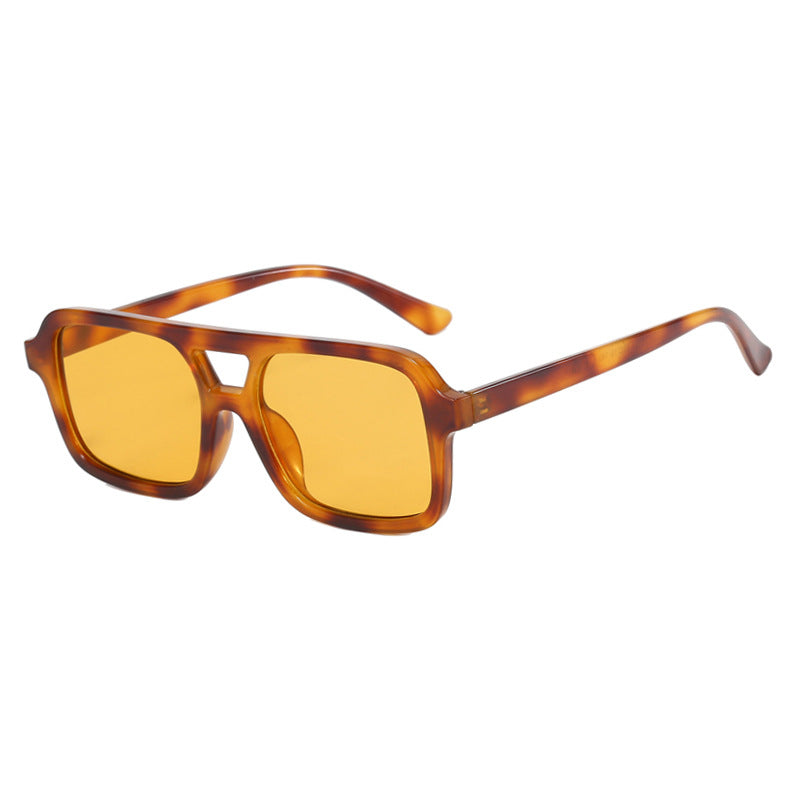 Dames Zonnebril Aviator Stijl Kleurige Lensen