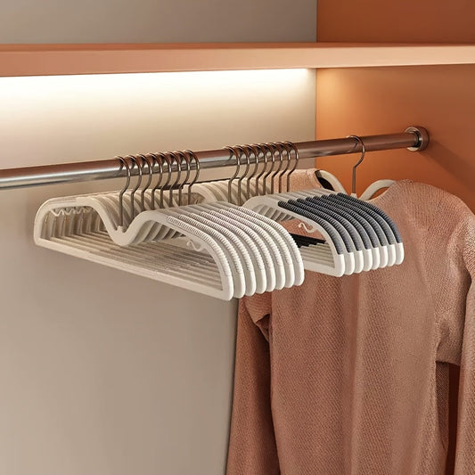 Ruimtebesparende Kledinghangers Antislip Draaibare Haak Compacte Garderobe Organisatie Korte Hals Hangertjes Set Slimdoorns voor Shirts Jurken Blouses Overhemden