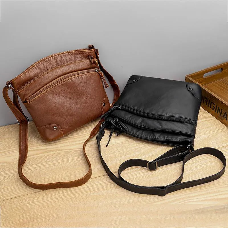 Leren Schoudertas Camila voor Dames