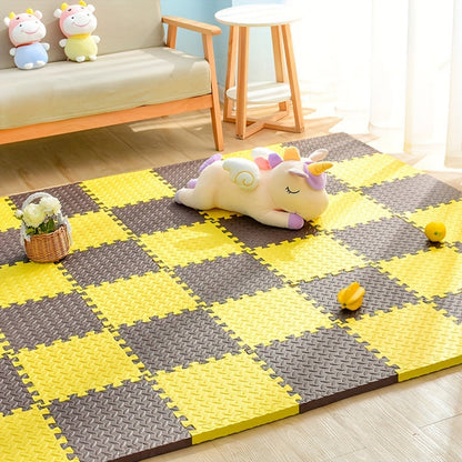 Gekleurde Puzzelmatten voor Kinderen 30x30cm - Set van 10 EVA Schuimtegels