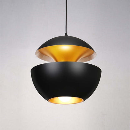 Elegante LED Plafondlamp Zwart-Wit Modern Design Rond Aluminium Eethoek Slaapkamer Woonkamer Warm Dimbaar Licht Scandinavisch Interieur Stijlvol