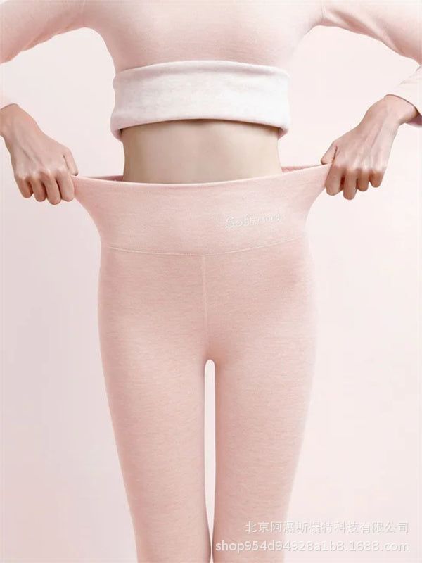 Dames Legging High Waist Fleece Zacht Comfortabel