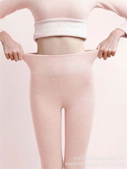 Dames Legging High Waist Fleece Zacht Comfortabel