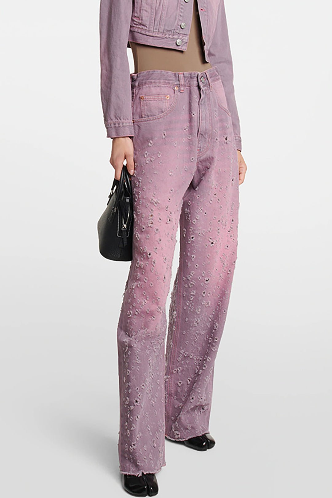 Vrouwelijke Wide Leg Jeans Comfortabele Gewassen Stijl - StudioMarella