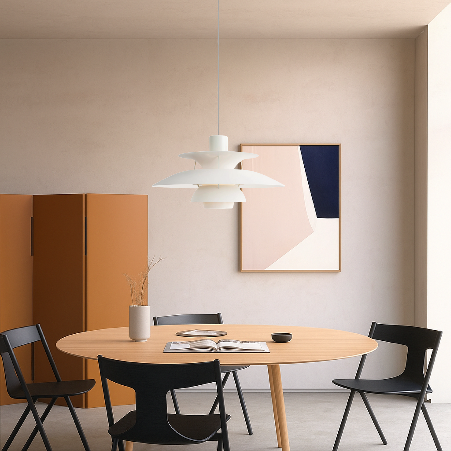 Meerlagige Deense Hanglamp Aluminium Zwart E27 Eettafel Keukeneiland Scandinavisch Design Verlichting Modern Interieur