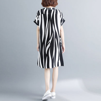 Linnen Blouse met Streepjes