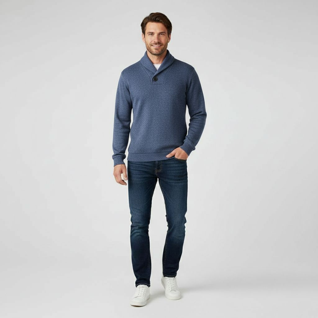 Heren Trui Klassiek Gebreid Slimfit Design - StudioMarella