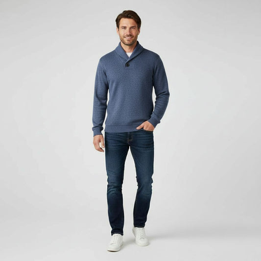 Heren Trui Klassiek Gebreid Slimfit Design - StudioMarella