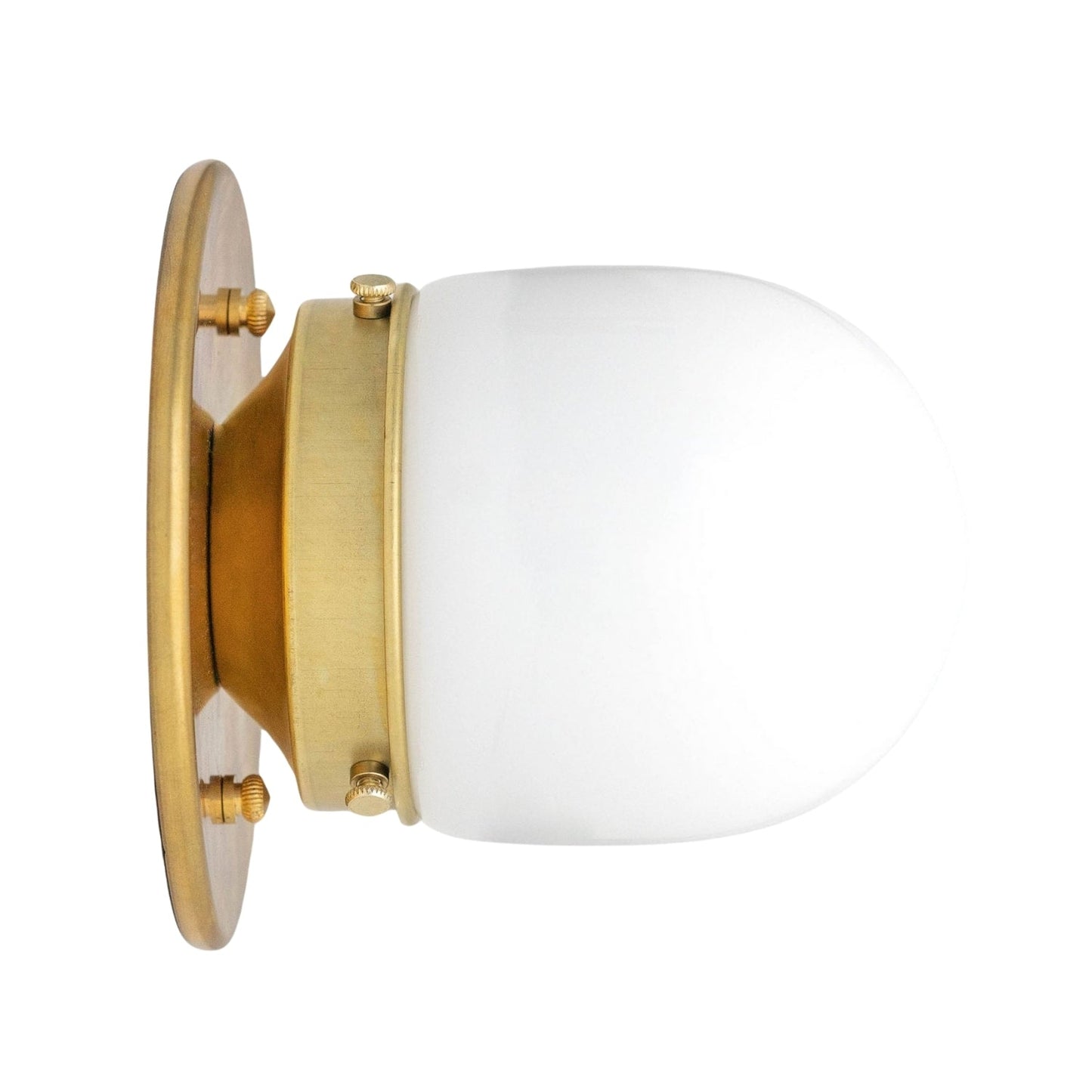 Opaal Glazen Wandlamp & Plafondlamp Dubbelfunctie Modern Design Messing