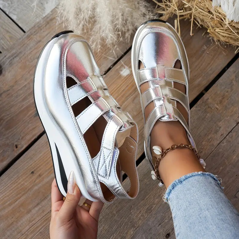 Dames Sandalen Leer Comfortabele Pasvorm