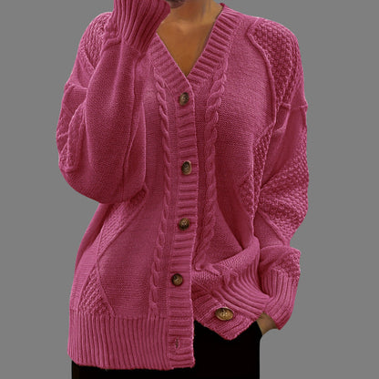 Dames Gebreide Vest Kabelbrei Stijlvol Elegante Look