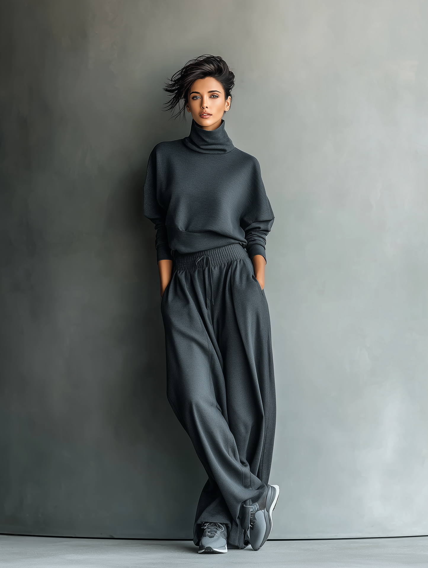 Dames Brei-ensemble Comfortabele Wijde Broek