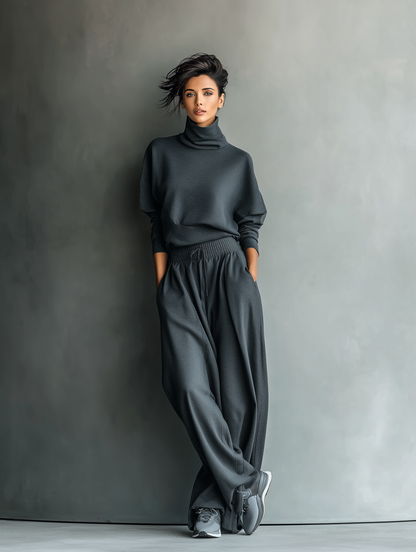 Dames Brei-ensemble Comfortabele Wijde Broek