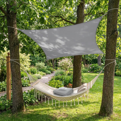 Waterdicht Rechthoekig Schaduwdoek voor Terras, Balkon en Tuin – Polyester UV-Bescherming
