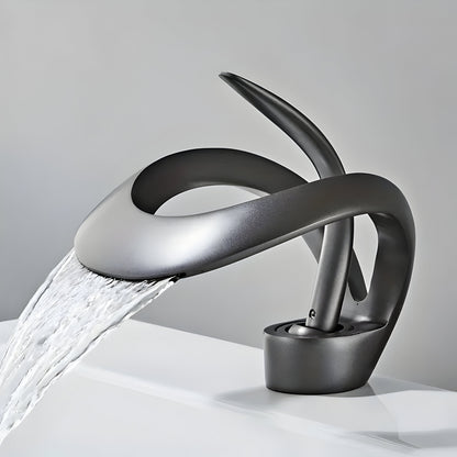 Wastafelkraan Design Waterval Mengkraan Messing Modern