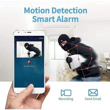 Draadloze Beveiligingscamera 1080p HD Mini met Nachtvisie Magnetische Bevestiging Bewegingsdetectie Binnen