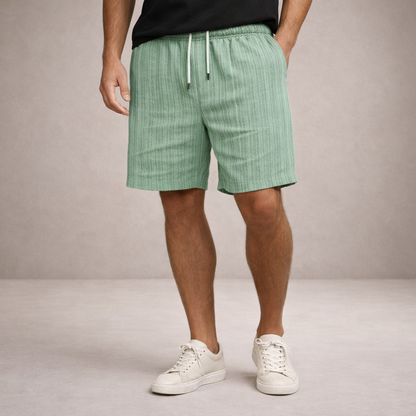 Korte Herenbroek Linnen Ademend Zomerbroek Casual Fit