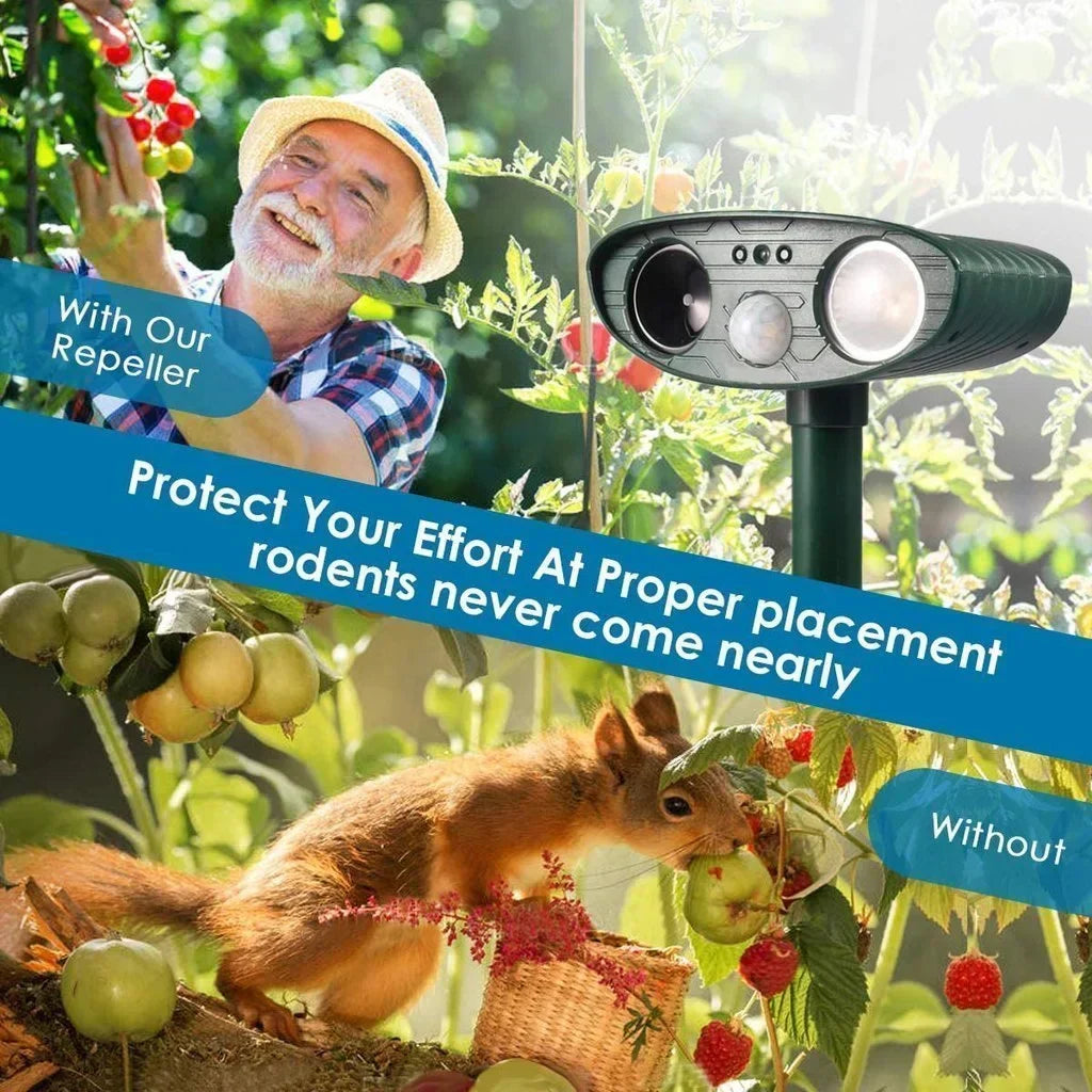 Zonne-energie Ultrasone Hertenafweerder – Effectieve Dierverdrijver voor Tuin & Erf binnen 48 Uur