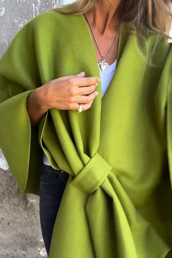 Dames Cape Shawl Tussenjas Elegante Open Stijl Modieus