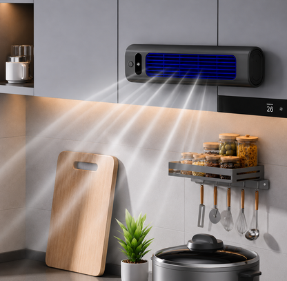 Draadloze Oplaadbare Ventilator 2000mAh Wandmontage Koeling Mobiele Aircooler 12 Uur Stille Werking Stil