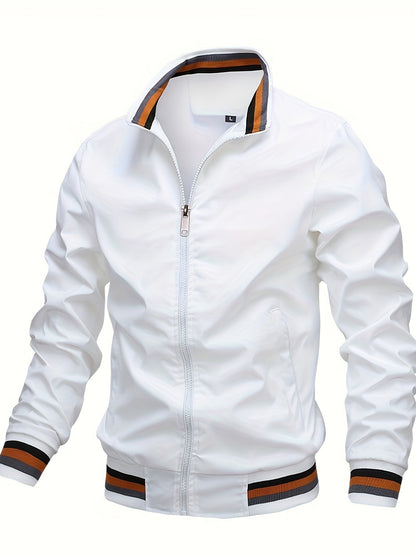 Herfst Winter Jas Polyester Effen Donkerblauw Casual