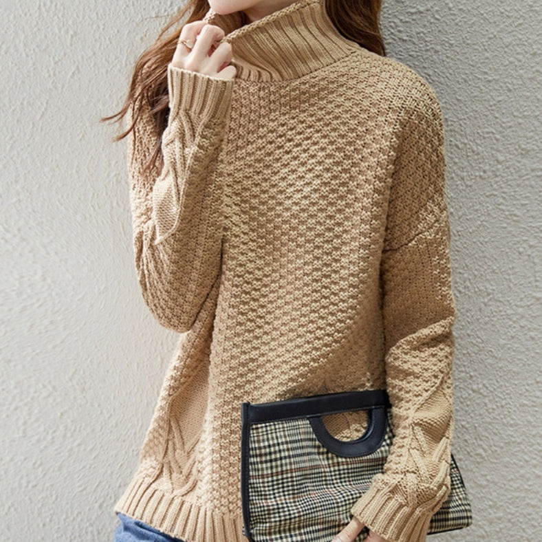 Dames Trui Gebreid Retro Stijl Elegante Look