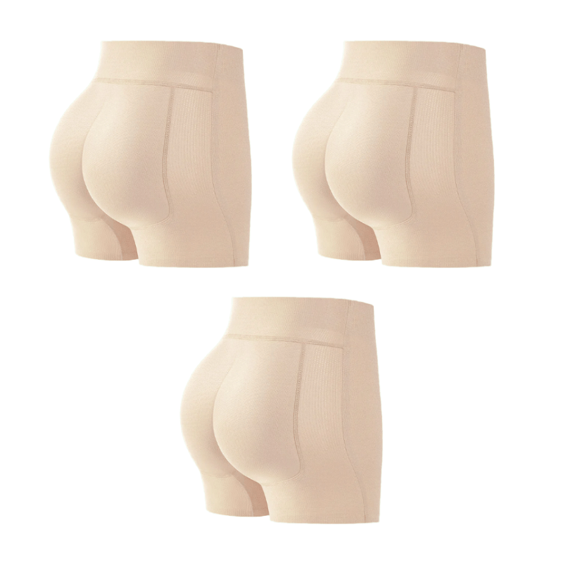 Shapewear Shorts met Padded Billen en Hoge Taille – Ademend en Onzichtbaar