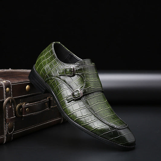 Leren Herenschoenen Net Design Ademend Fourkante Teen - StudioMarella