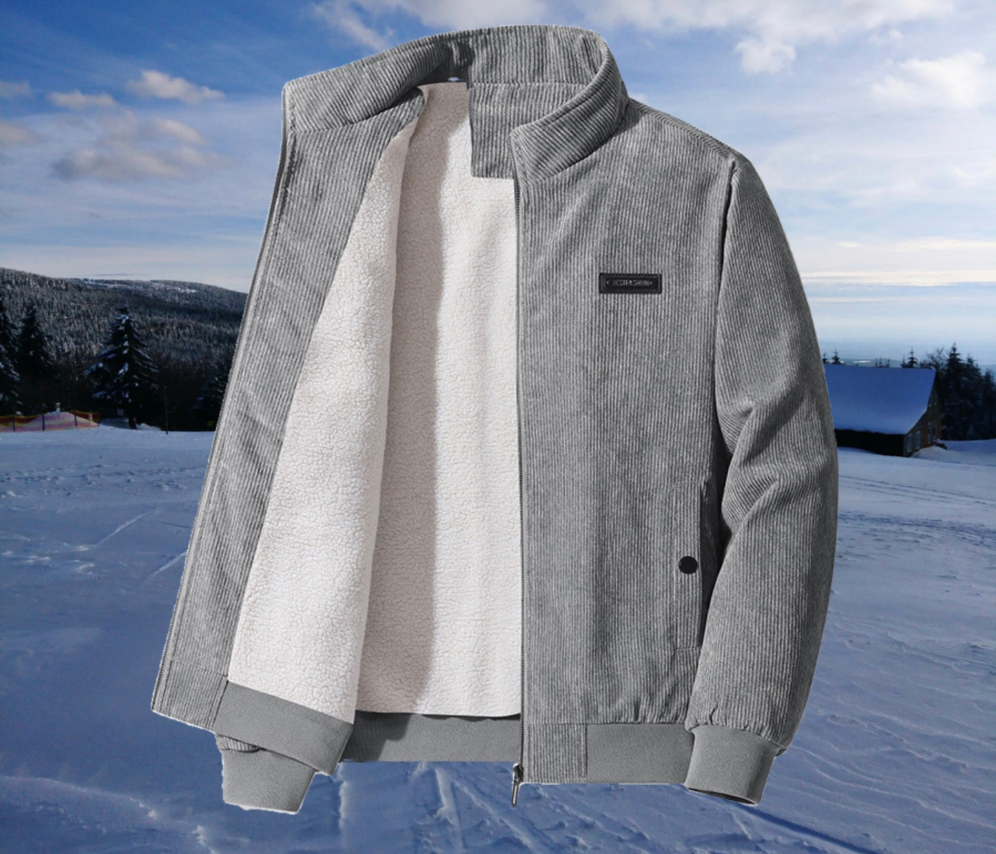 Felix | Luxe herenjas in de kleur Grijs voor heren in stijl ideaal voor de herfst.
