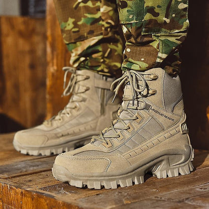 Dames Winterlaarzen Stoere Militaire Stijl - StudioMarella