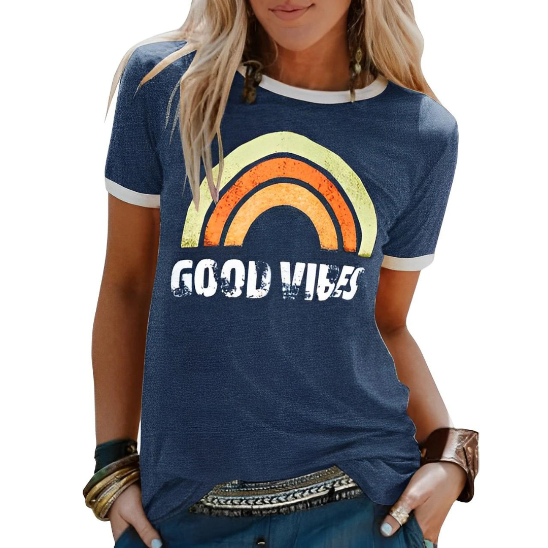 Vrouwen T-shirt met Positieve Tekst - StudioMarella