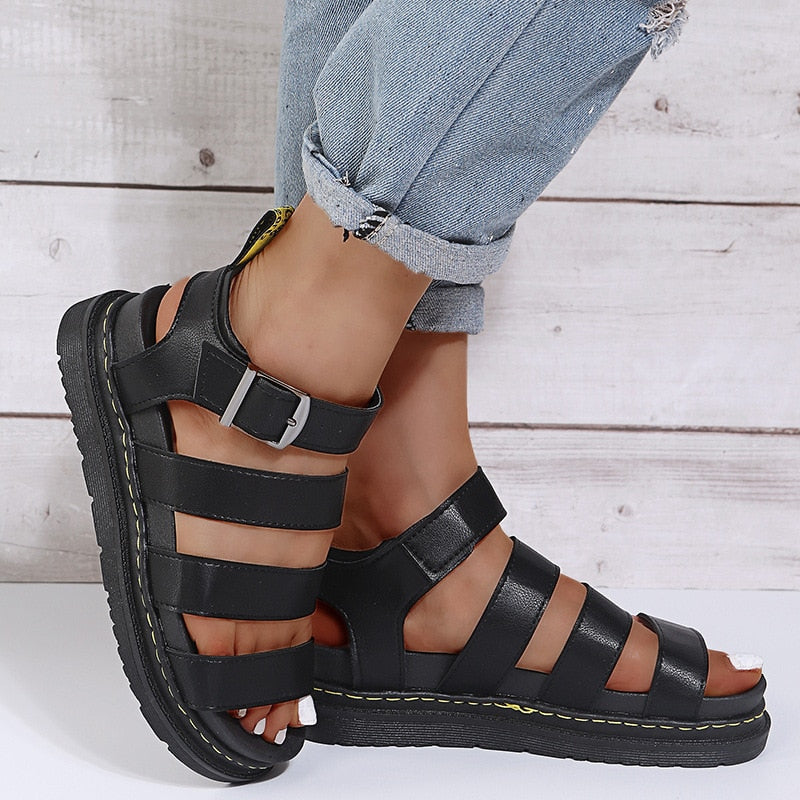Leren Sandalen voor Vrouw Zomer Stijlvol - StudioMarella