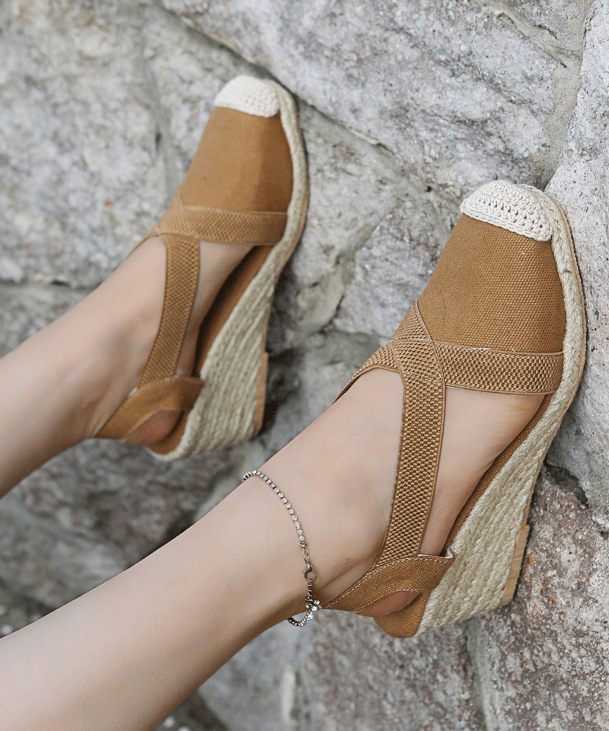 Lichte Canvas Zomerschoenen Espadrilles Enkelband - StudioMarella