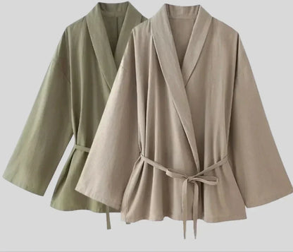 Luchtige Kimono Set voor Dames Zomerkleding