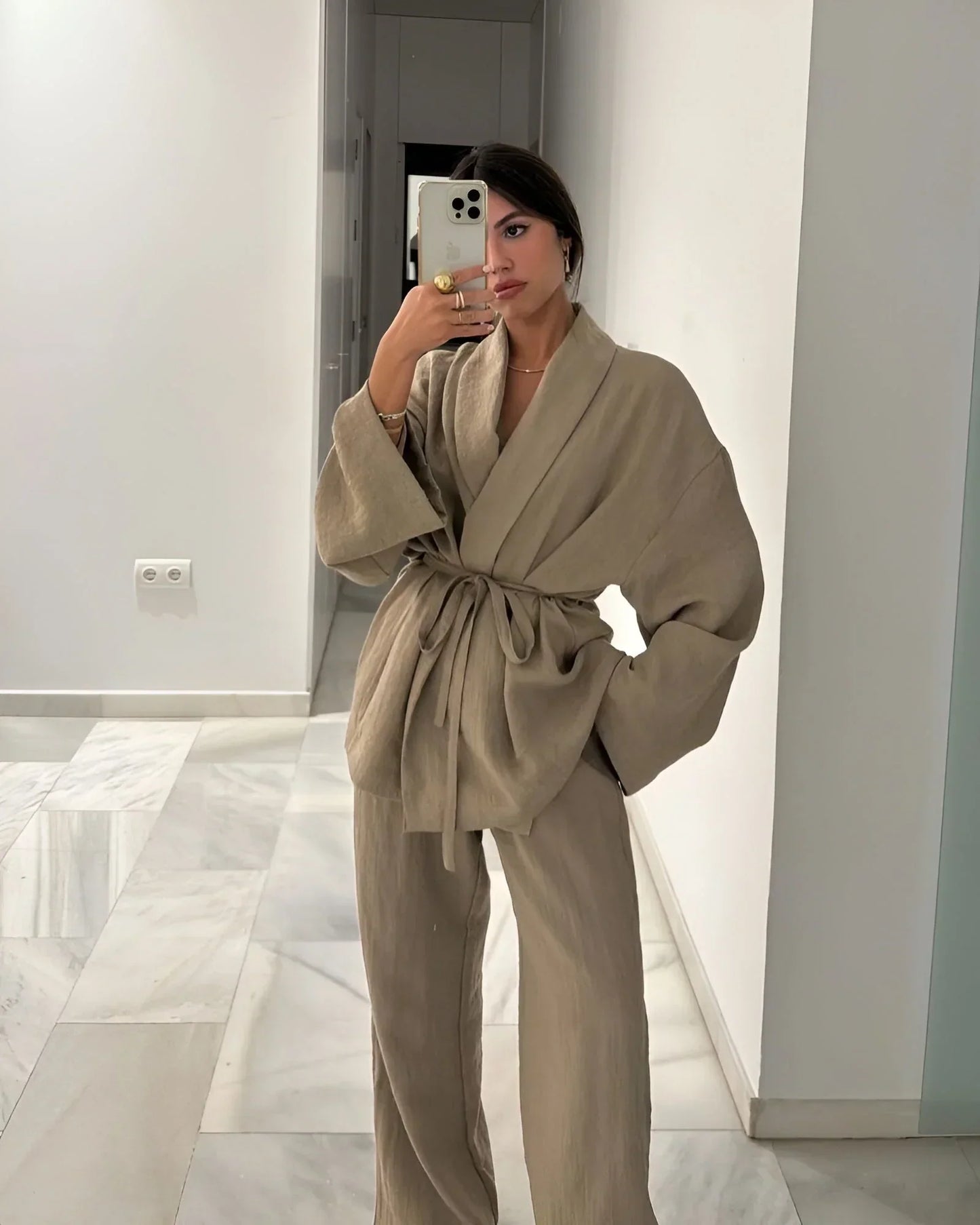 Luchtige Kimono Set voor Dames Zomerkleding