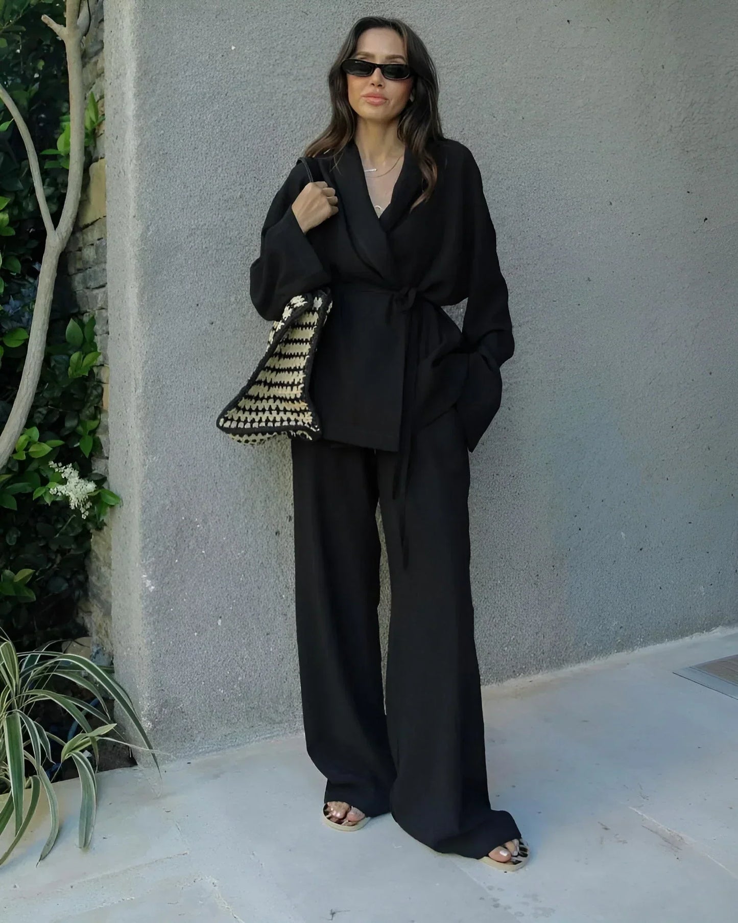 Luchtige Zomer Kimono Set voor Dames van Linnen