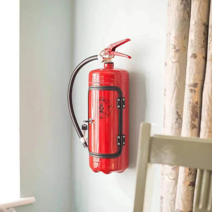 Brandblussershouder voor Flessen Rood Zwart Decoratief Blusapparaat Wijnhouder Drankdispenser Humoristische Barattribute Whisky Champagne Gin Wodka Origineel Cadeau