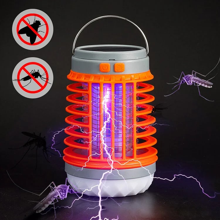 UV-Lamp tegen Muggen en Insecten | Oplaadbaar | Zonne-Energie | Draagbaar