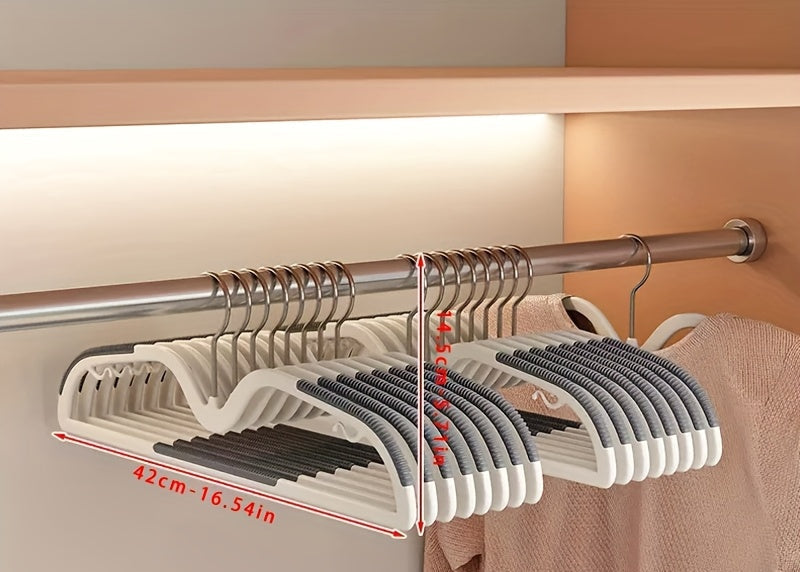 Ruimtebesparende Kledinghangers Antislip Draaibare Haak Compacte Garderobe Organisatie Korte Hals Hangertjes Set Slimdoorns voor Shirts Jurken Blouses Overhemden