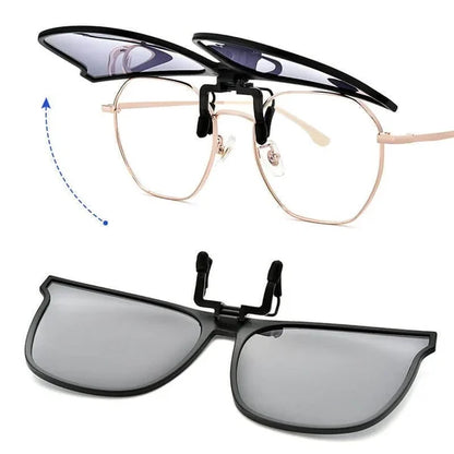 Magnetische Opzetstukjes Clip-On Zonnebril met Polariserende Lenzen UV400 Bescherming voor Brillendragers