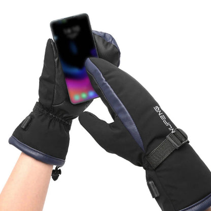 USB Verwarmde Handschoenen Dubbelzijdig Waterafstotend Touchscreen Winterwarmte Skiwanten Outdoor Vingertoppen
