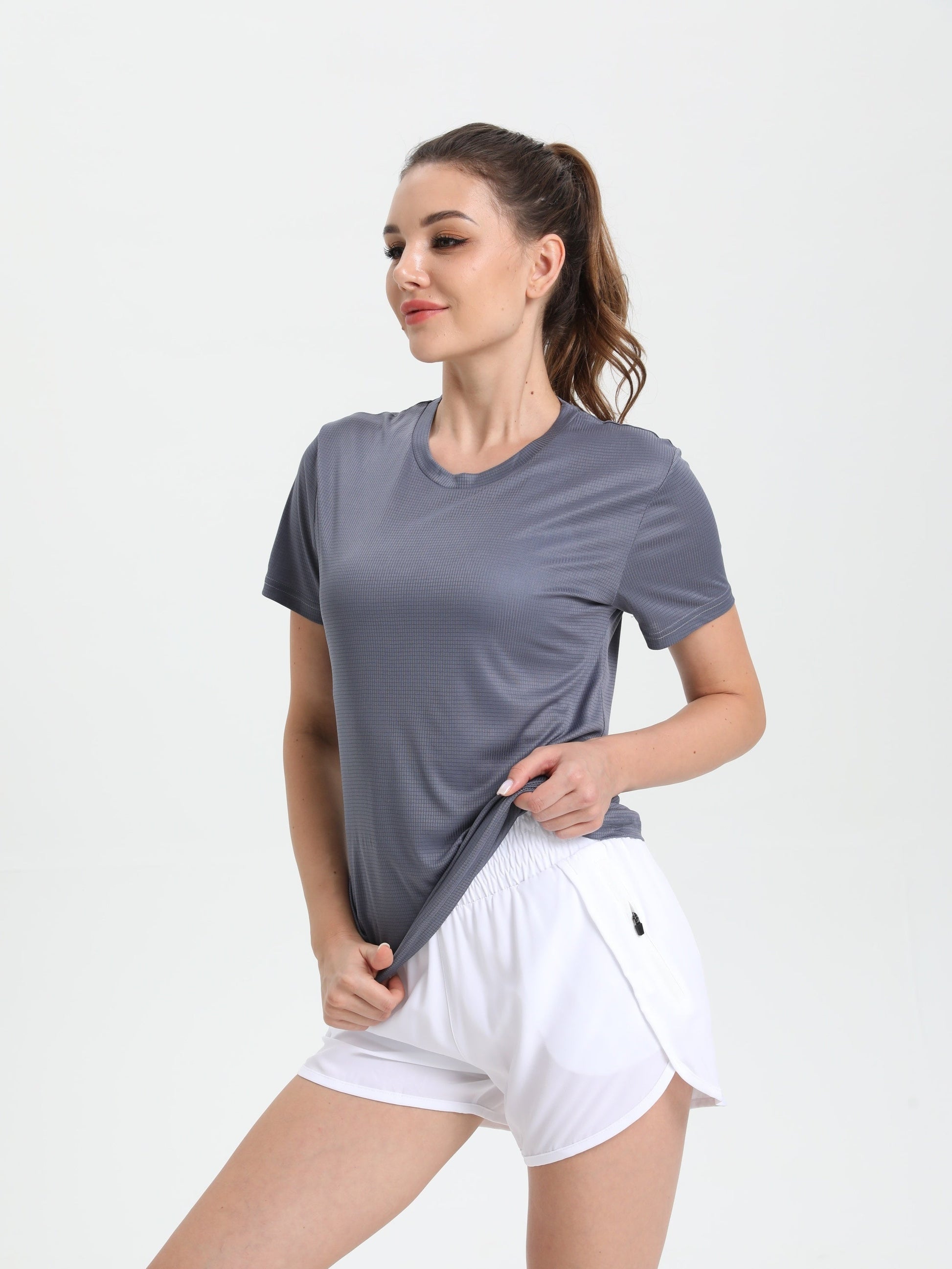 Dames Sportshirt Lichtgewicht Sneldrogend Sportief - StudioMarella