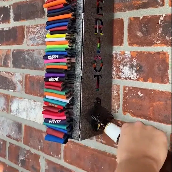 Wandgemonteerde Drankdispenser met Flesopener – Ruimtebesparende Blikjeshouder voor Koude Drankjes