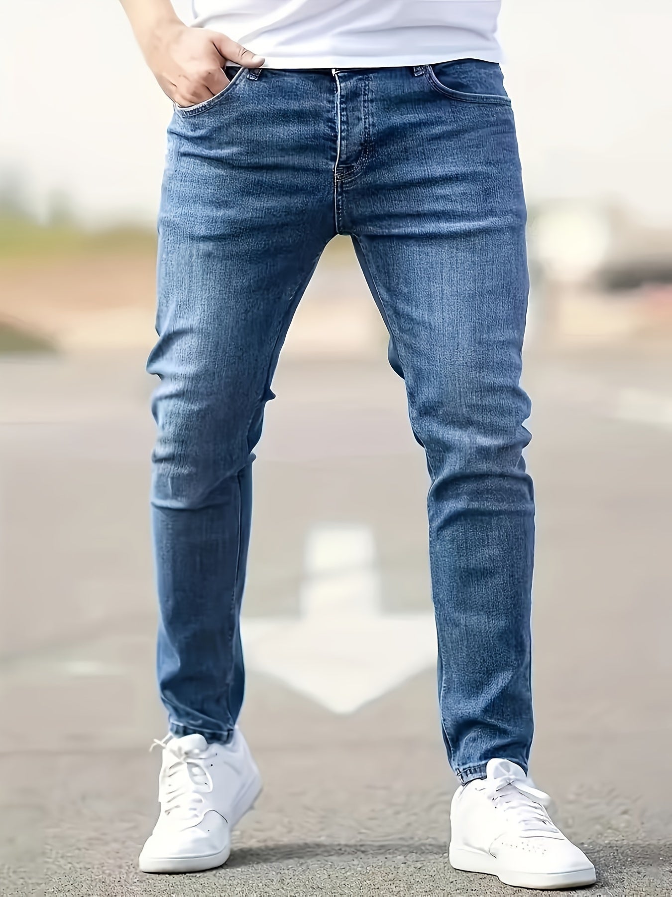 Heren Jeans Klassieke Fit Normale Maat - StudioMarella