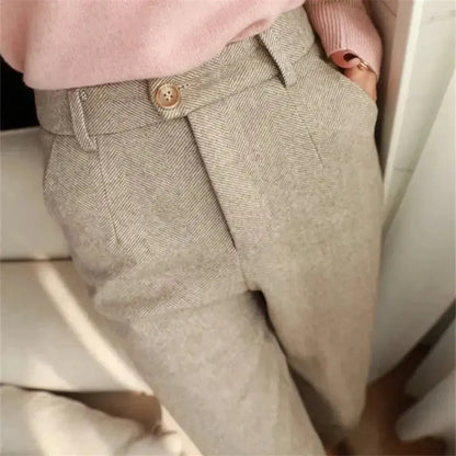 Dames Broek Zacht van Wolmix Comfortabele Fit