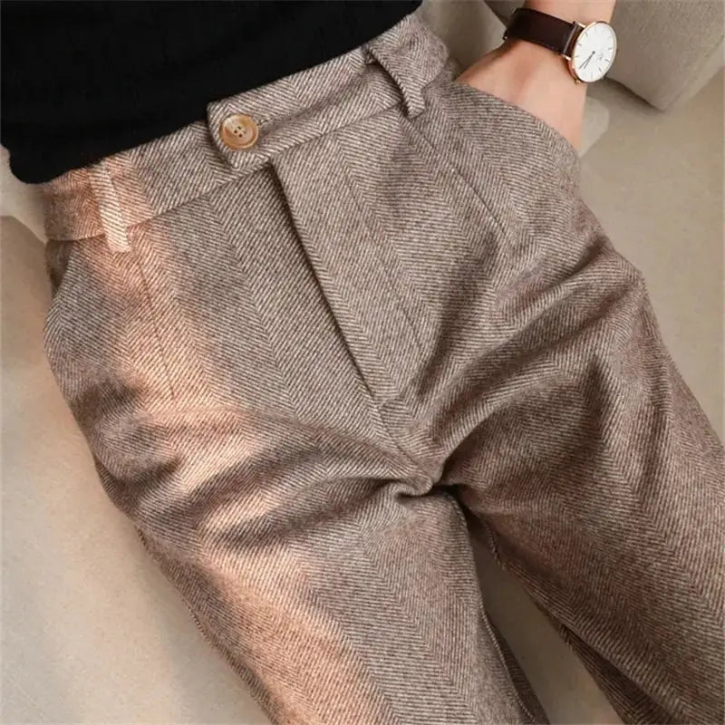 Dames Broek Zacht van Wolmix Comfortabele Fit