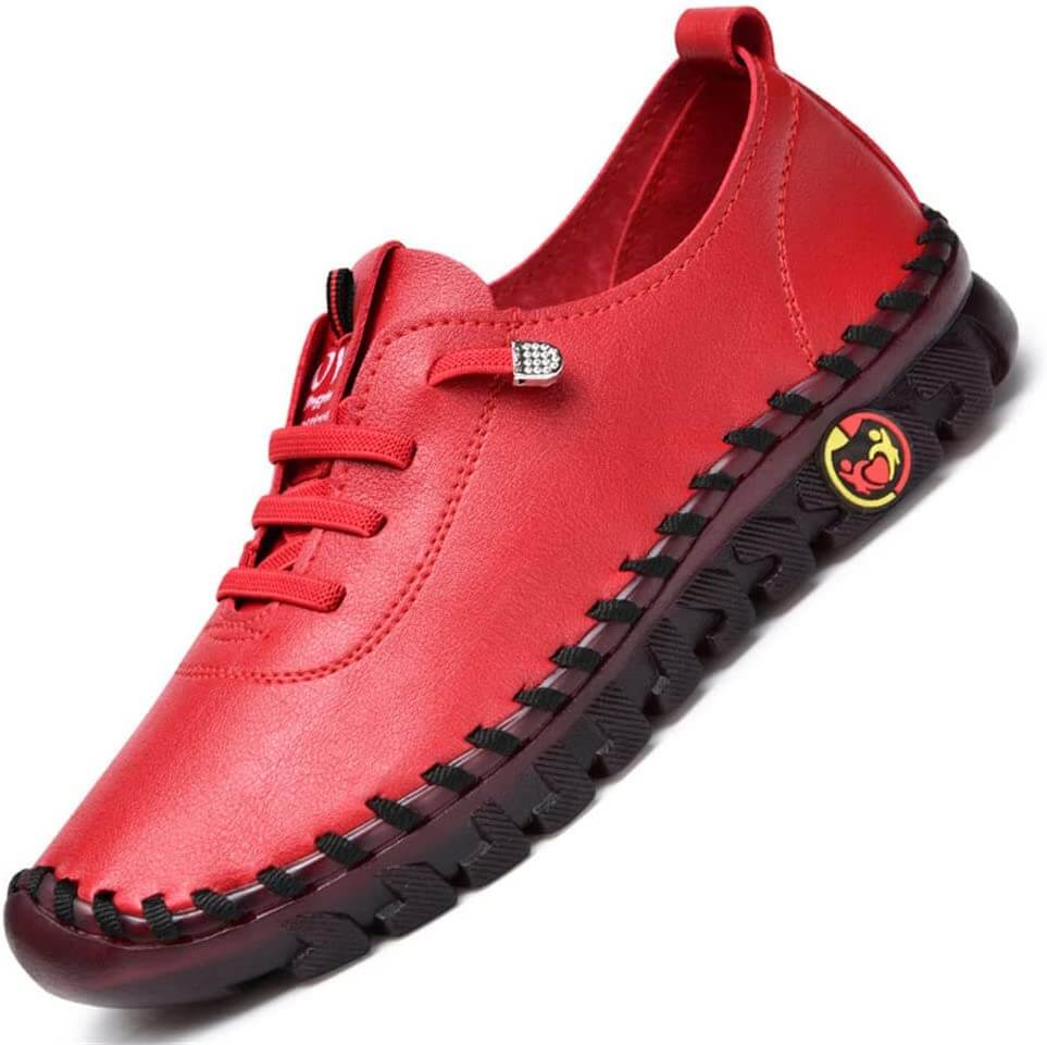 Comfortabele Platte Dames Loafer met Voetboogsteun en Orthopedische Zool